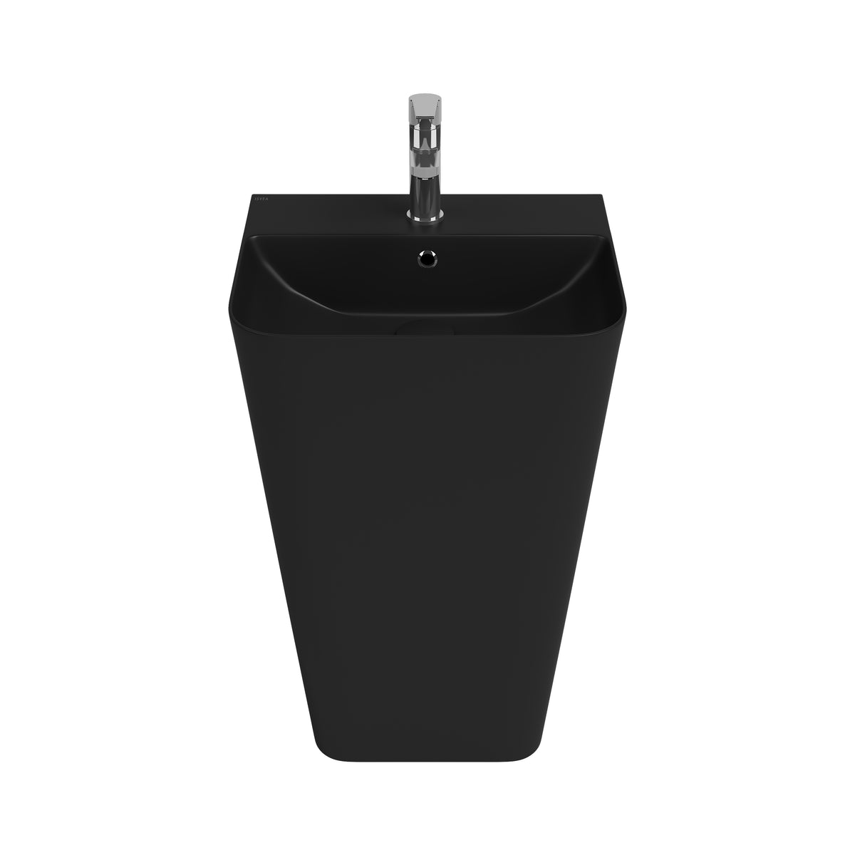 Sott Aqua Monoblok Yerden Lavabo 50 cm Mat Siyah
