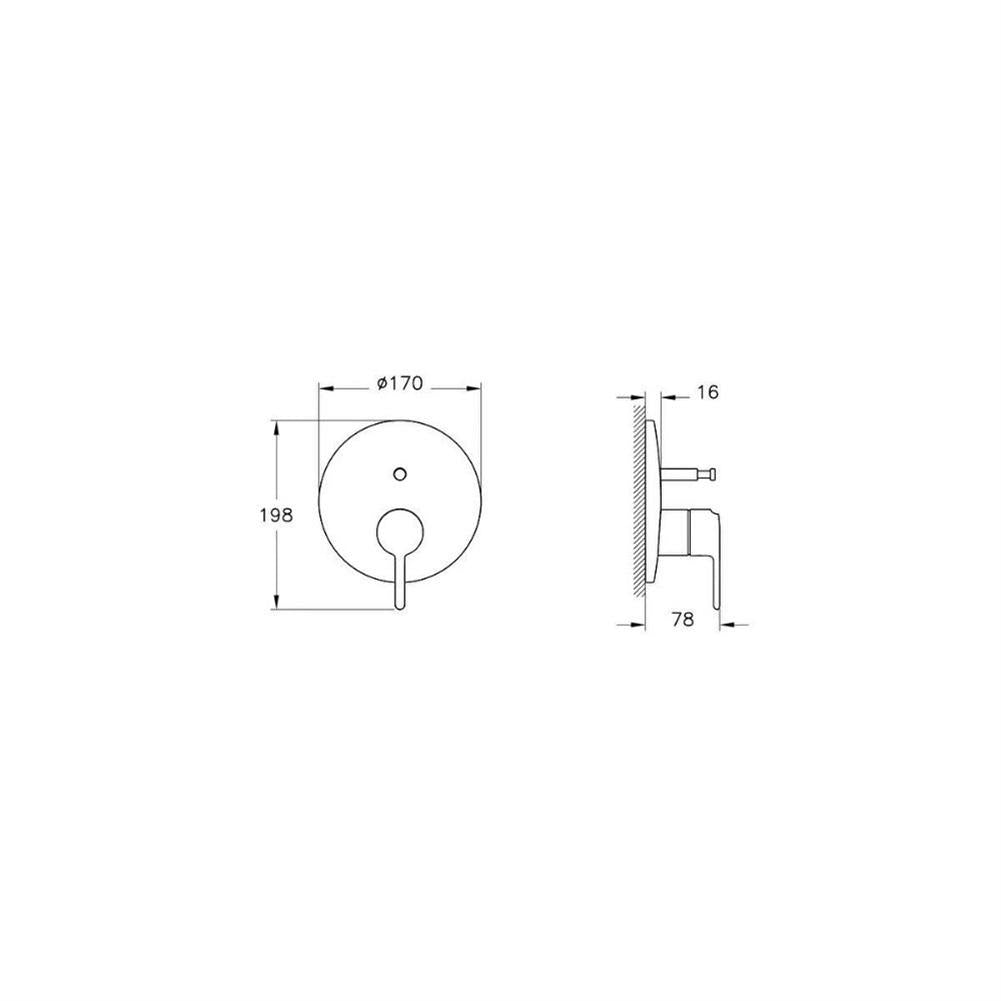VitrA Origin Classic Ankastre Banyo Bataryası Fırçalı Altın A4289525