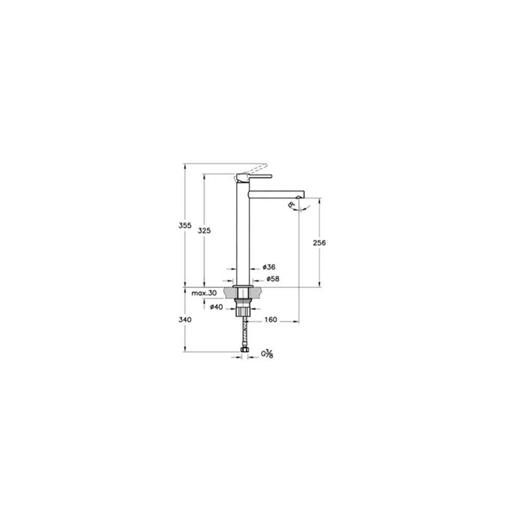 VitrA Origin Lavabo Bataryası Fırçalı Nikel Çanak A4255834
