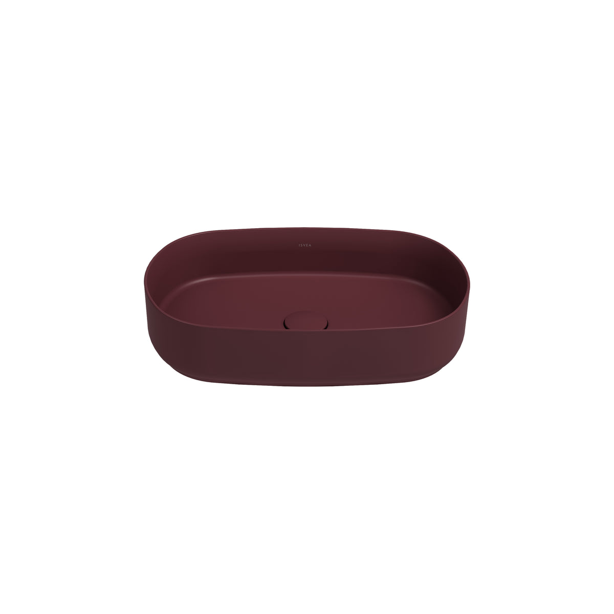 Infinity Tezgah Üstü Lavabo 55 cm Rustıc Bordo