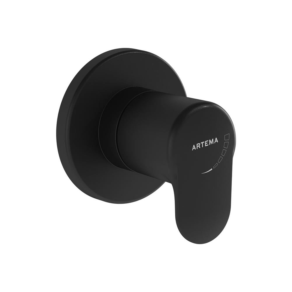 Vitra Root Round Ankastre Stop Valf Sıva Üstü Siyah A4273036