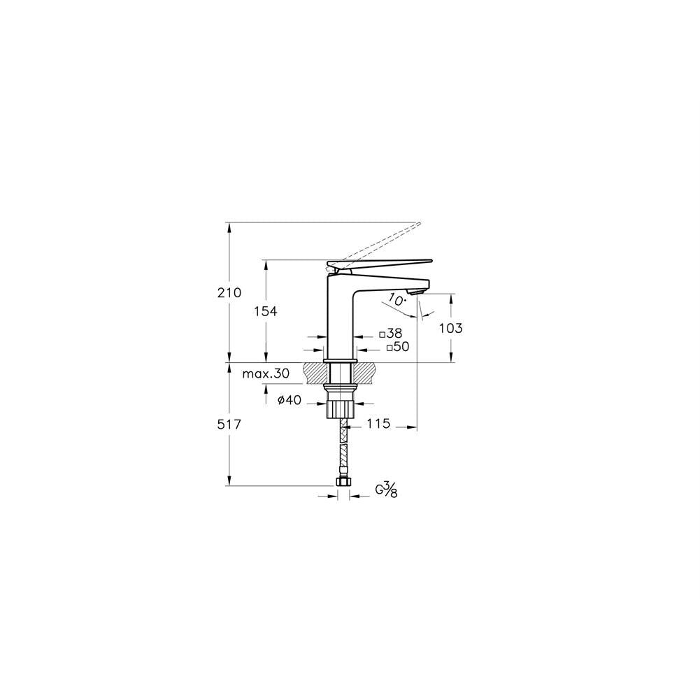 Vitra Brava Lavabo Bataryası Krom A42608