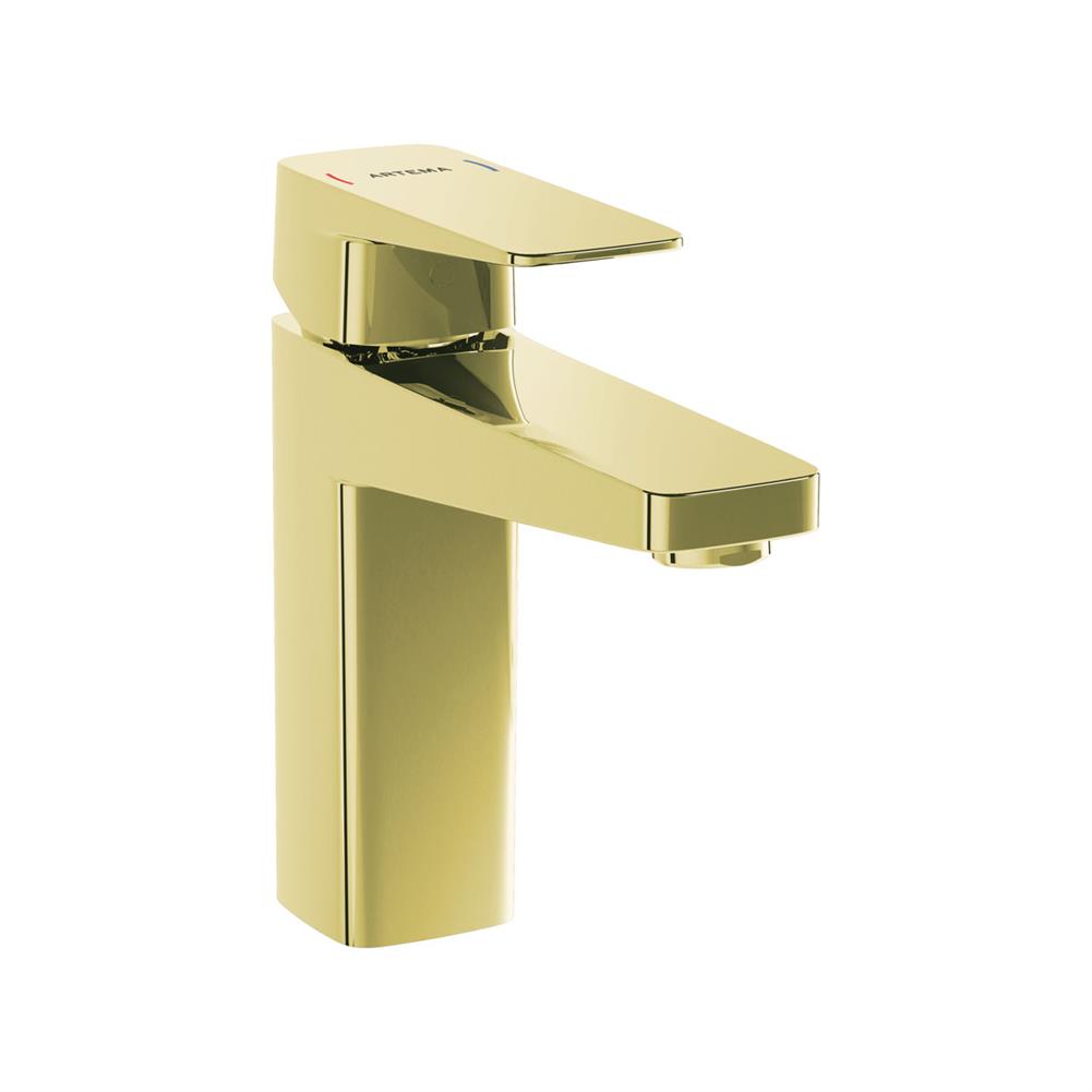 Vitra Root Square Yüksek Lavabo Bataryası Altın A4273174