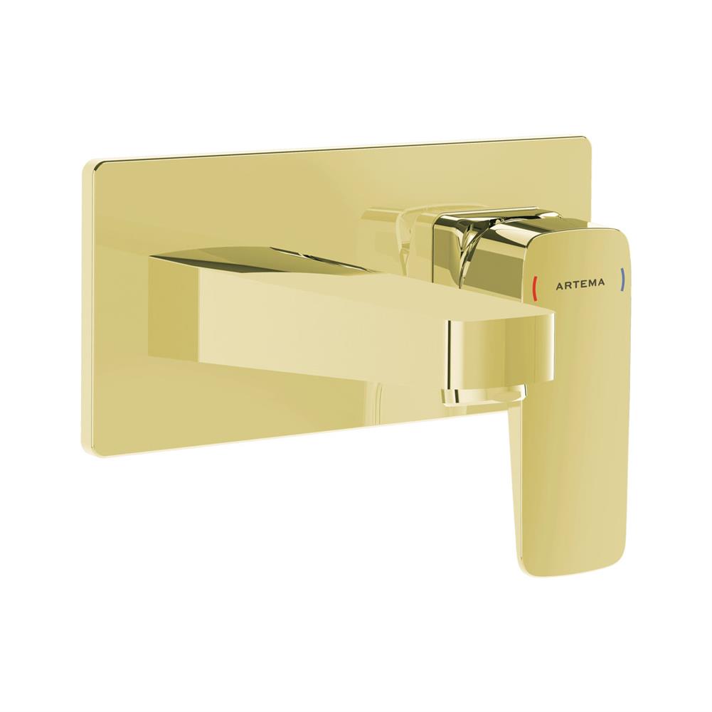 Vitra Root Square Ankastre Lavabo Bataryası Altın A4273823