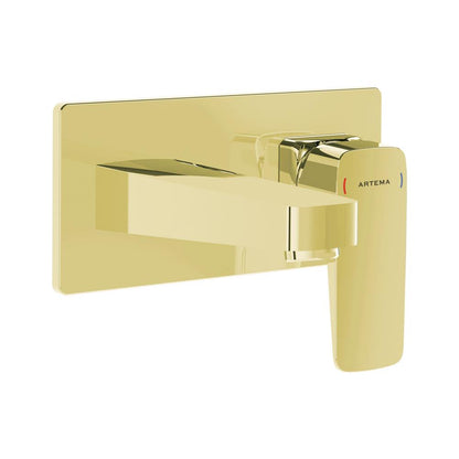 Vitra Root Square Ankastre Lavabo Bataryası Altın A4273823