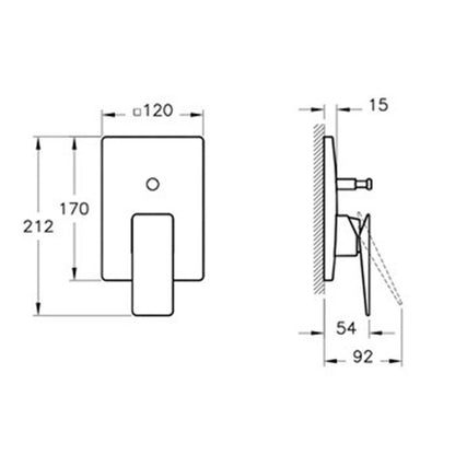 Vitra Brava Ankastre Banyo Bataryası A42395